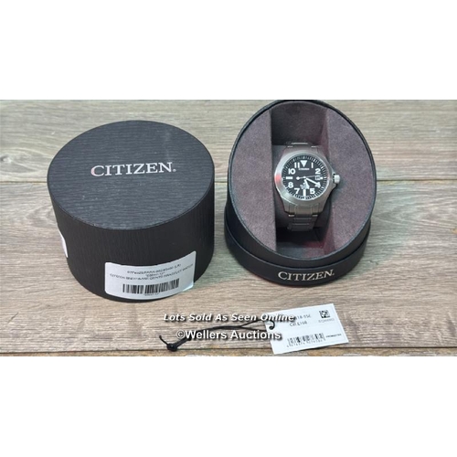 8963 - CITIZEN BN0118-55E GENTS BRACELET WATCH / MINIMAL SIGNS OF USE / IN NEAR PERFECT CONDITION / F19