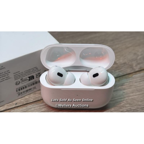 8967 - APPLE AIRPODS PRO (2ND GENERATION)(USB-C), MTJV3ZM/A / MINIMAL IF ANY SIGNS OF USE / POWERS UP / CON... 