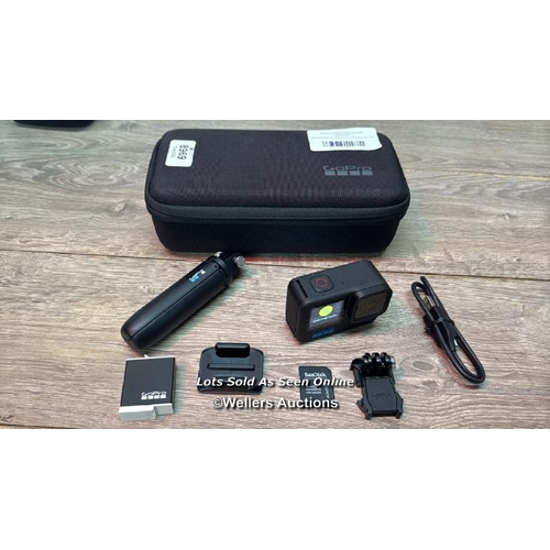 8969 - GOPRO HERO11 BLACK ACTION CAMERA BUNDLE / MINIMAL IF ANY SIGNS OF USE / POWERS UP / F20