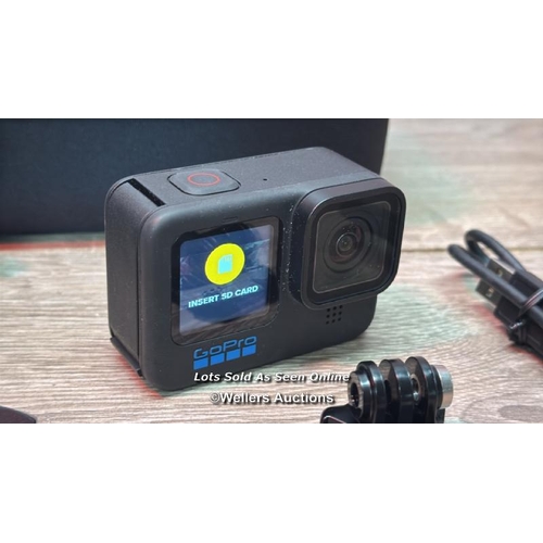 8969 - GOPRO HERO11 BLACK ACTION CAMERA BUNDLE / MINIMAL IF ANY SIGNS OF USE / POWERS UP / F20