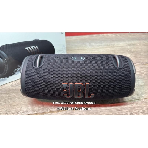 8985 - JBL XTREME 3 WIRELESS     / POWERS UP / CONNECTS TO BT / PLAYS MUSIC / SEE IMAGES / F20