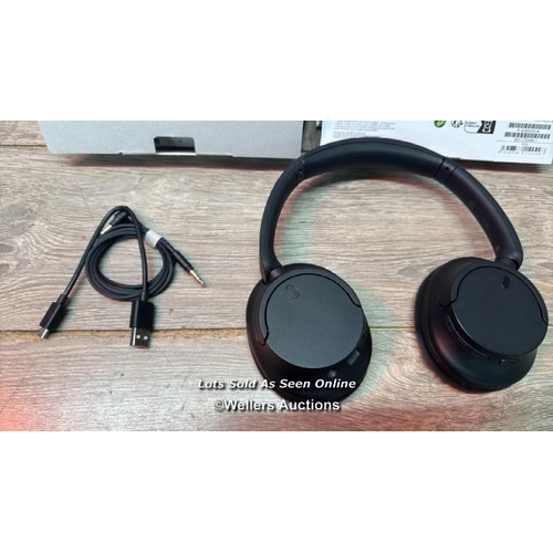 8987 - SONY WHCH720NB NOISE CANCELLING OVEREAR HEADPHONES / MINIMAL IF ANY SIGNS OF USE / POWERS UP / CONNE... 