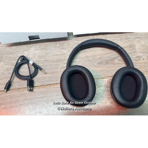 8987 - SONY WHCH720NB NOISE CANCELLING OVEREAR HEADPHONES / MINIMAL IF ANY SIGNS OF USE / POWERS UP / CONNE... 