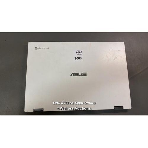 9502 - ASUS / MODEL CB550FE / INTEL CORE I3 / HDMI /  SN:R2NXCV06U508074 / WHITE / SCREEN DAMAGED