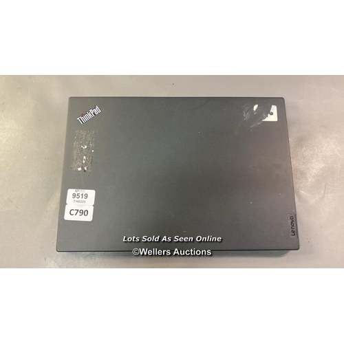 9519 - LENOVO THINK PAD/20WM01SHUS / 32GB RAM / I7-1185G7@3.00GHZ / 1TB HD / WINDOWS 11 / SN: GM-07G4DA - G... 