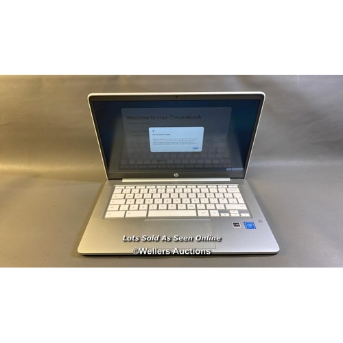 9552 - HP CHROMEBOOK / MODEL 14A-NA0503SA / SN:5CD20538M3- WHITE