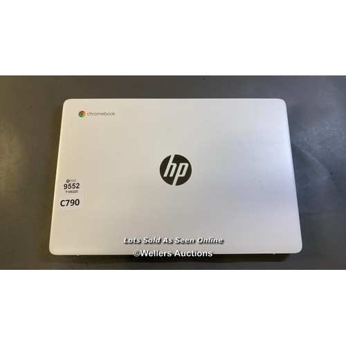 9552 - HP CHROMEBOOK / MODEL 14A-NA0503SA / SN:5CD20538M3- WHITE