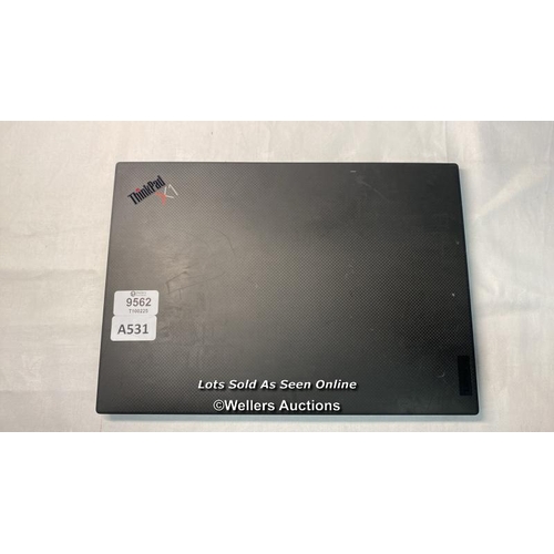 9562 - LENOVO THINKPAD 21CCSBTE00 / 32GB RAM / I7-1270P@2.20GHZ / 1TB HD / WINDOWS 11 / SN: PF4ASMAX - BLAC... 