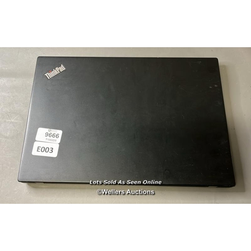 9666 - LENOVO THINKPAF 20T2S20US00 / 8GB RAM / i3-10110U@2.10GHZ / 128GB / WINDOW 11