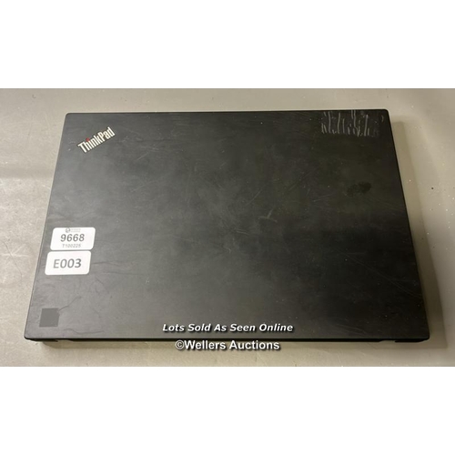 9668 - LENOVO THINKPAD 20VY50PS01 / 32GB RAM / i7-1185 G7@3.00GHZ / 256GB / WINDOW 11