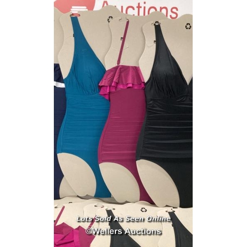 2054 - 10X LADIES NEW DKNY SWIMSUITS UK14 / W3