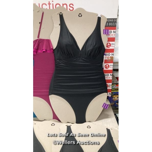 2054 - 10X LADIES NEW DKNY SWIMSUITS UK14 / W3