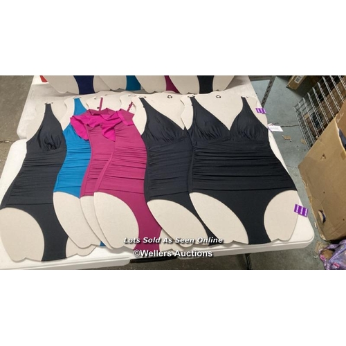 2054 - 10X LADIES NEW DKNY SWIMSUITS UK14 / W3