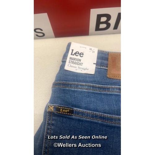 2075 - LADIES NEW LEE MARION REGULAR STRAIGHT LEG JEANS / W30*L31 / C17