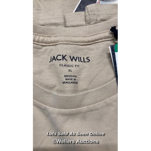 2099 - 14X GENTS NEW JACK WILLS SANDLEFORD T-SHIRTS / X-LARGE / C19