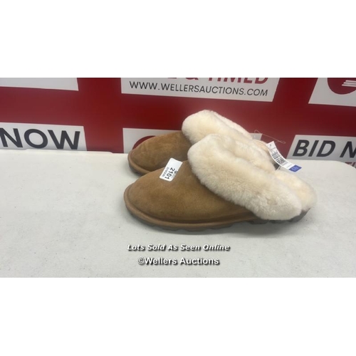 2101 - LADIES NEW KIRKLAND SIGNATURE SHEARLING SLIPPERS / UK 7  / A19