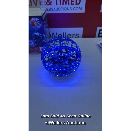 3009 - HOVERSTAR LUMISPHERE FLYING ORB WITH LED LIGHTS / POWERS UP / NO SIGNS OF USE / A5