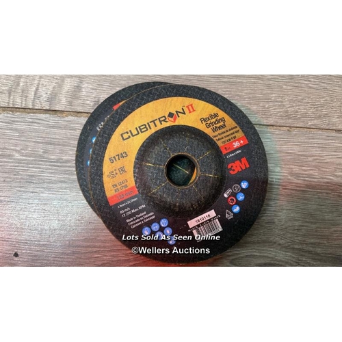 115 - 5X CUBITRON II FLEXIBLE GRINDING WHEEL / NEW  / F36