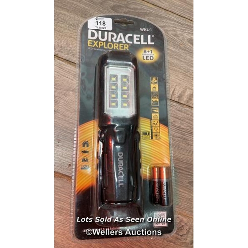 118 - DURACELL EXPLORER LED WORK LAMP / NEW / F36