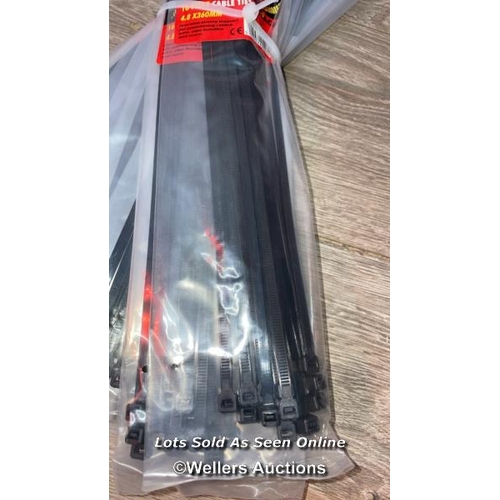 85 - 15X NEILSEN 16PC CABLE TIES 4.8*360MM / NEW / F32