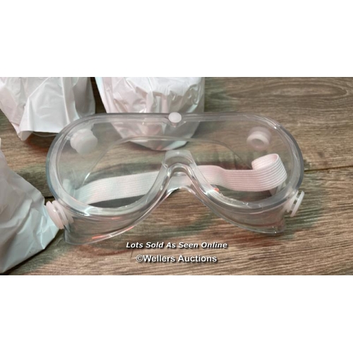 97 - 5X SAFETY GOGGLES / NEW / F32