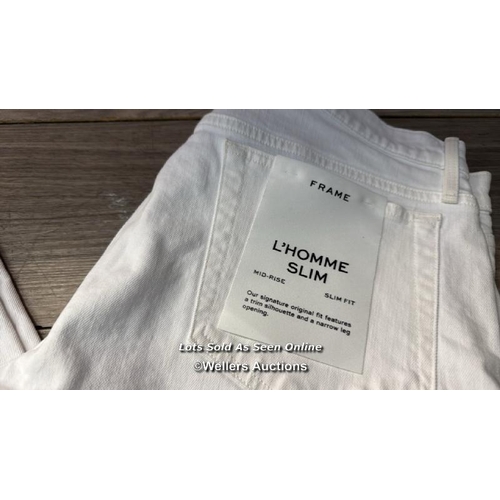 8012 - FRAME L'LOMME SLIM CLEAN WHITE / 33 / BLANC / NEW WITH TAGS / RRP: 195 / G83