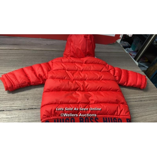 8013 - BOSS KIDS SHORT LOGO PUFFER JACKET / 6 MTHS / NEW / RRP:120 / G83