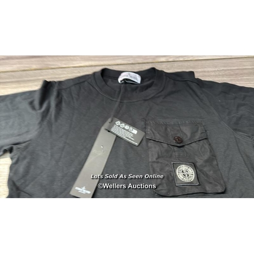 8020 - STONE ISLAND JUNIOR POCKET DETAIL T-SHIRT / 10 YRS / NEW WITH TAGS / RRP: 99.95 / G83