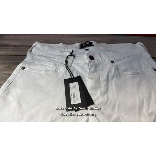 8038 - PAIGE SHORT SOLID WHITE ICECAP SHORTS / UK 29 / NEW WITH TAGS / RRP: 200 / G83