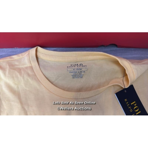 8059 - POLO RALPH LAUREN CLASSIC T-SHIRT / M / YELLOW / RRP: 75 / G84