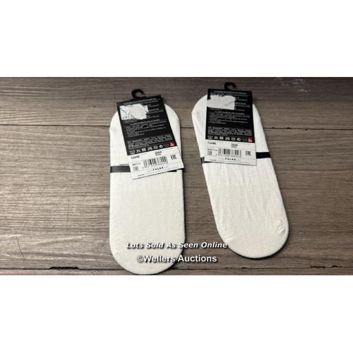 8063 - X2 SETS OF FALKE INVISIBLE STEP COTTON 43-44 / NEW / G83