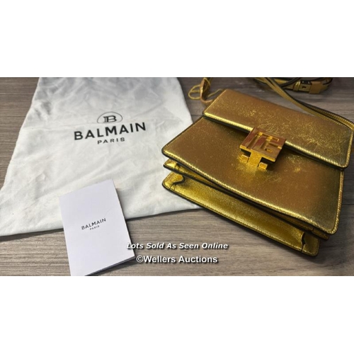 8069 - BALMAIN S ELY 64.83 XBODY-CALFSKIN / 1KA OR / APPEARS NEW WITH DAMAGE TO THE STRAP / INCL. DUST BAG ... 