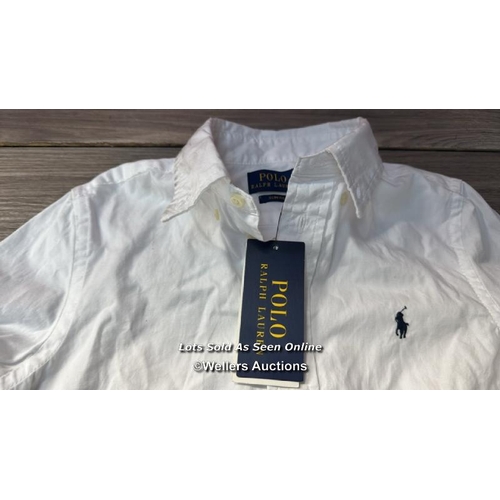 8076 - RALPH LAUREN KIDS BLAKE SHIRT / 6 / WHITE / NEW / RRP: 75 / G84