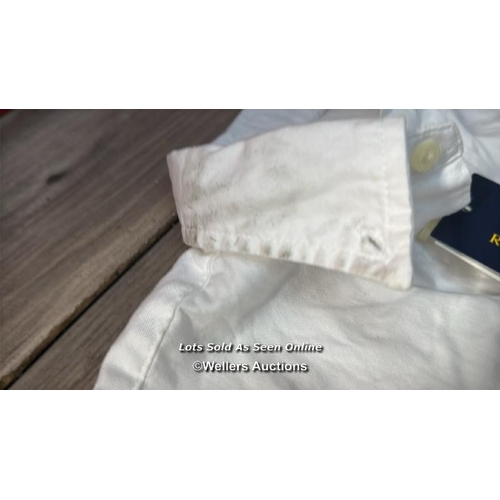 8076 - RALPH LAUREN KIDS BLAKE SHIRT / 6 / WHITE / NEW / RRP: 75 / G84