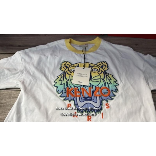 8087 - KENZO KIDS OMBRE TIGER LOGO  T-SHIRT / 12 / NEW WITH TAGS / RRP: 74.95 / MINOR MARKS / G85