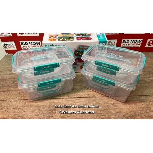 6018 - SISTEMA KLIP IT PLUS FOOD STORAGE SET / APPEARS NEW, OPEN BOX - SEE IMAGES / A22