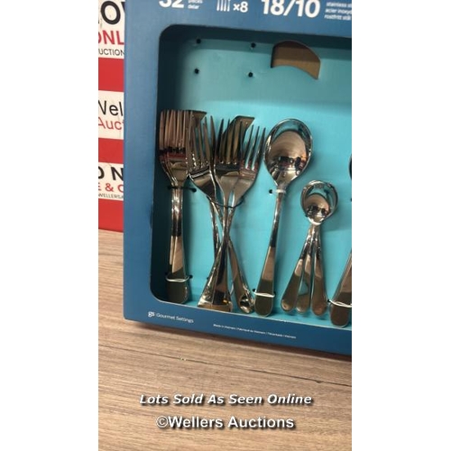 6022 - GOURMET SETTINGS WINDERMERE STAINLESS STEEL CUTLERY SET / APPEARS NEW - SEE IMAGES / A22