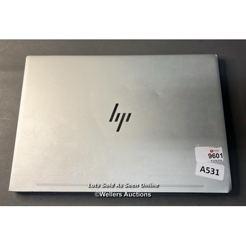 9601 - HP LAPTOP INTEL CORE I7-8550U@1.8GHZ/ 8GB RAM/250GB HD/ WINDOW 10