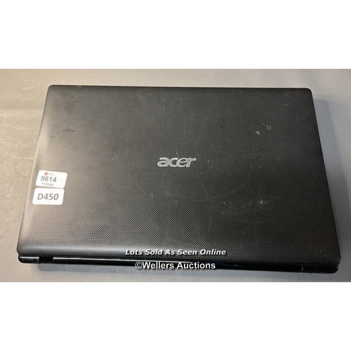 9614 - ACER LAPTOP INTEL CORE I3-2350M @2.3GHZ/ 6GB RAM/250GB HD/ WINDOW 10(KEYPAD 3 KEYS MISSING)