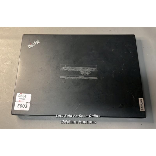 9634 - LENOVO THINKPAD 20U2S0N200/ I5-10210U @2.11GHZ/ 8GB RAM/256GB HD/ WINDOW 11