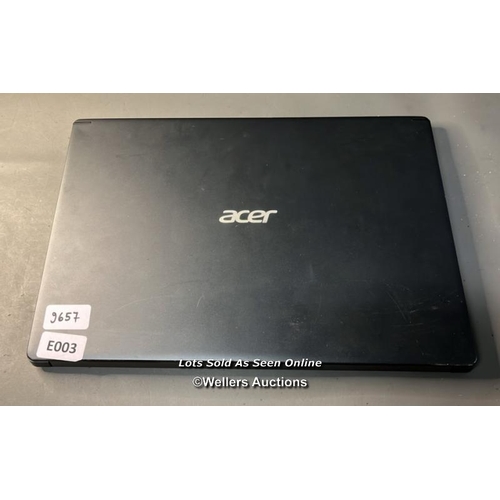 9657 - ACER ASPIRE A515-55/ I3-1005 G1@1.20GHZ/ 8GB RAM/256GB HD/ WINDOW 11