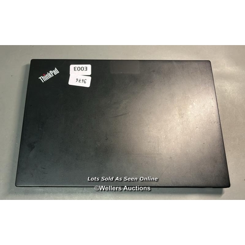 9676 - LENOVO THINKPAD 20L8S6G21E/I5-8350U @1.70GHZ/ 8GB RAM/256GB HD/ WINDOW 11