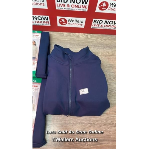 19 - X5 LADIES NEW 32 DEGREE HEAT HALF ZIP PULLOVER - XLARGE - MIXED COLOURS - SEE IMAGES / E5 [228257]