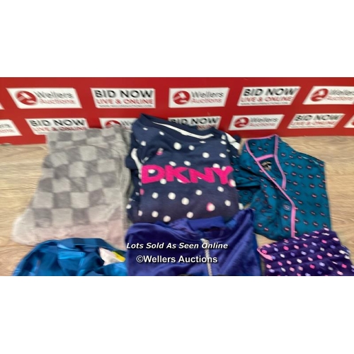 49 - SELECTION OF MIXED LADIES PJ AND LOUNGE SETS INCL. FLORA NIKROOZ AND DNKY - MIXED SIZES - SEE IMAGES... 