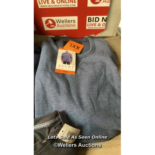 50 - X8 GENTS NEW JUMPERS INCL. JACK WILLS, JACHS NEW YORK AND B.C CLOTHING - MIXED SIZES - SEE IMAGES / ... 