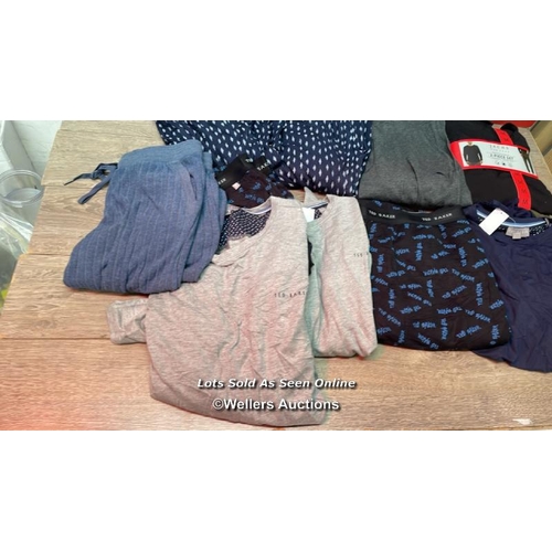 56 - SELECTION OF MIXED MENS SLEEP WEAR INCL. TED BAKER AND JACHS NW YORK - MIXED SIZES - SEE IMAGES / E1... 