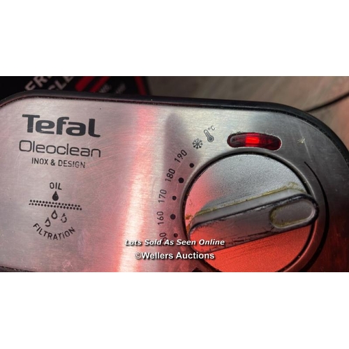 2004 - TEFAL OLEOCLEAN PRO DEEP FRYER 3.5L, FR8058G0 / POWERS UP / HEAVY SIGNS OF USE / A26