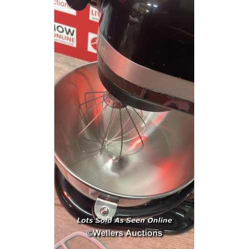 2017 - KITCHENAID HEAVY DUTY STAND MIXER 5.2L, ONYX BLACK, 5KSM55SXXBOB / APPEARS NEW OPEN BOX / B15