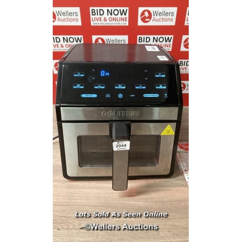 2044 - GOURMIA 7.6L DIGITAL AIR FRYER WITH LIGHT & WINDOW / POWERS UP SIGNS OF USE / A33