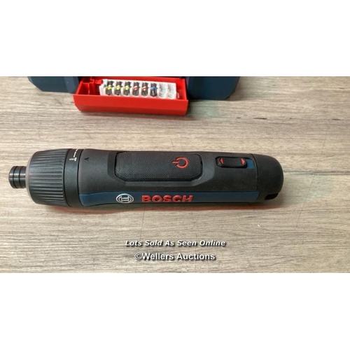 2064 - BOSCH GO PROFESSIONAL 3.6V CORDLESS SCREWDRIVER (GEN3) / SIGNS OF USE / MISSING 2 DRILL BITS / C27